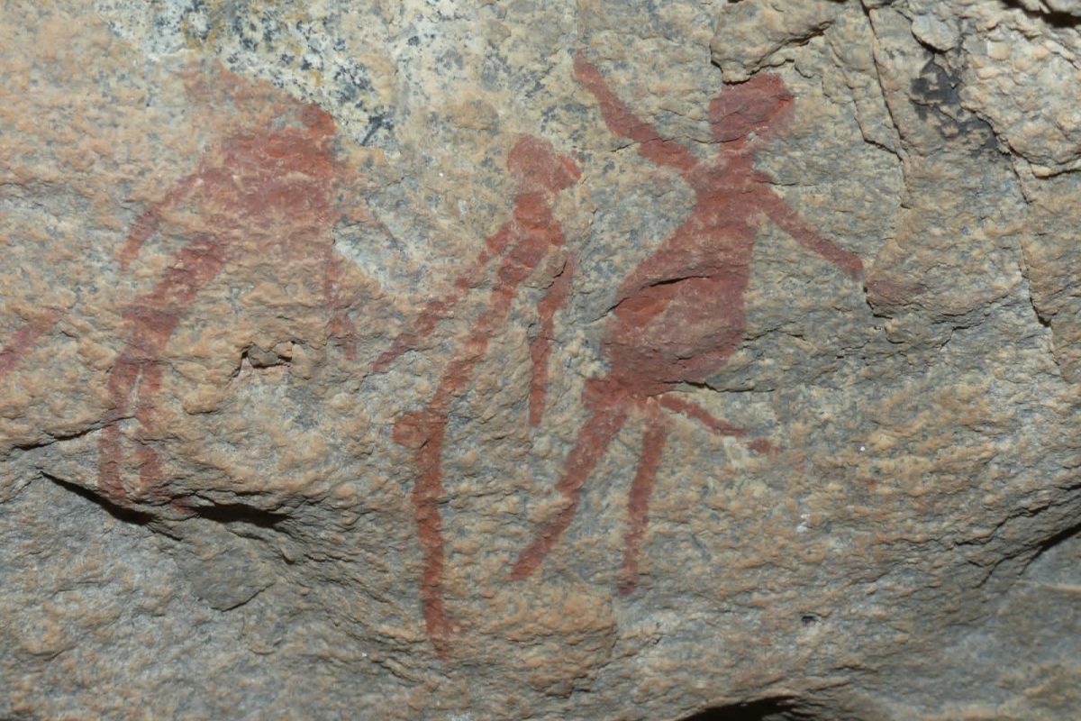 Peintures rupestres roches